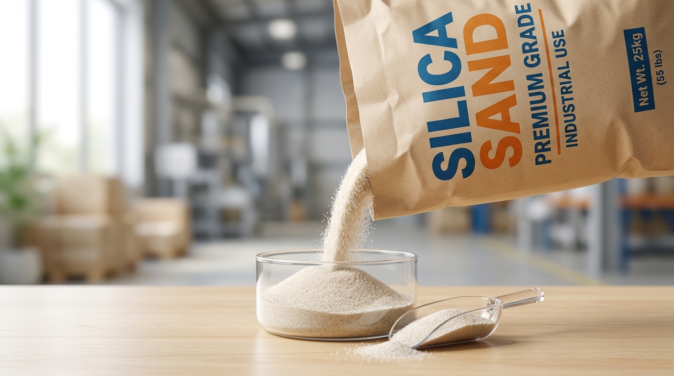 Industrial Silica Sand for Concrete and Construction