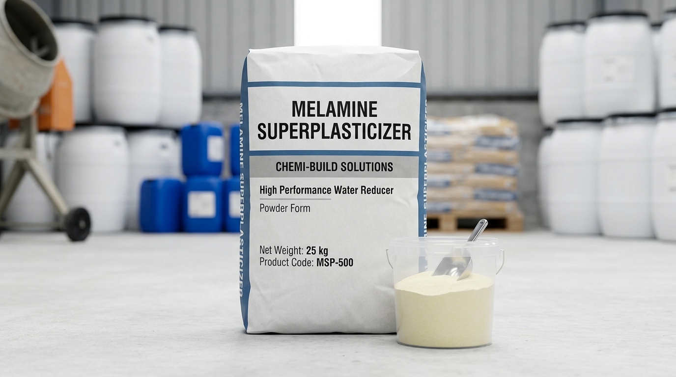 Melamine Superplasticizer Concrete Chemistry and Gypsum Additive